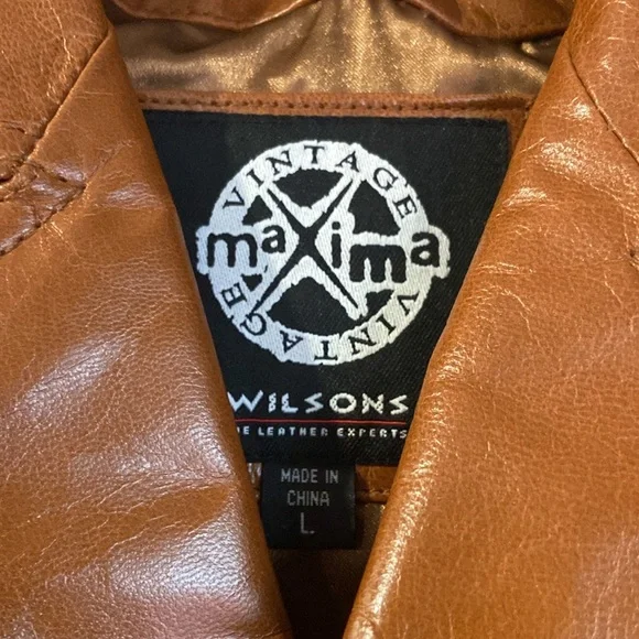 Wilsons leather jacket- vintage Maxima - Picture 2 of 3
